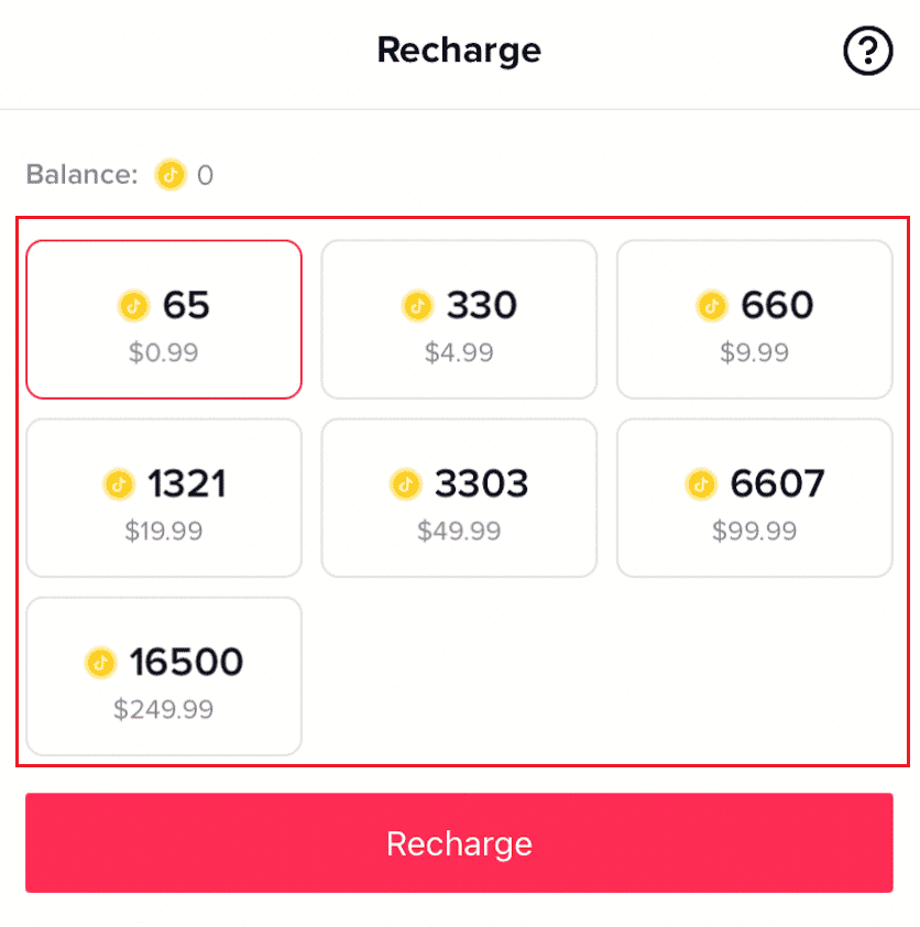 Recharge section