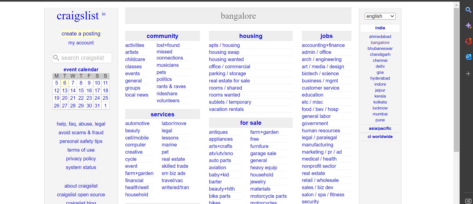 Open the browser on your device and visit Craigslist | How to Delete Craigslist Account