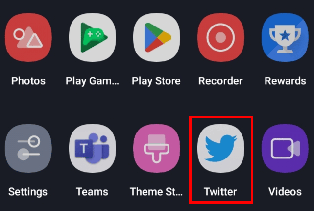 Open the Twitter app on your device.