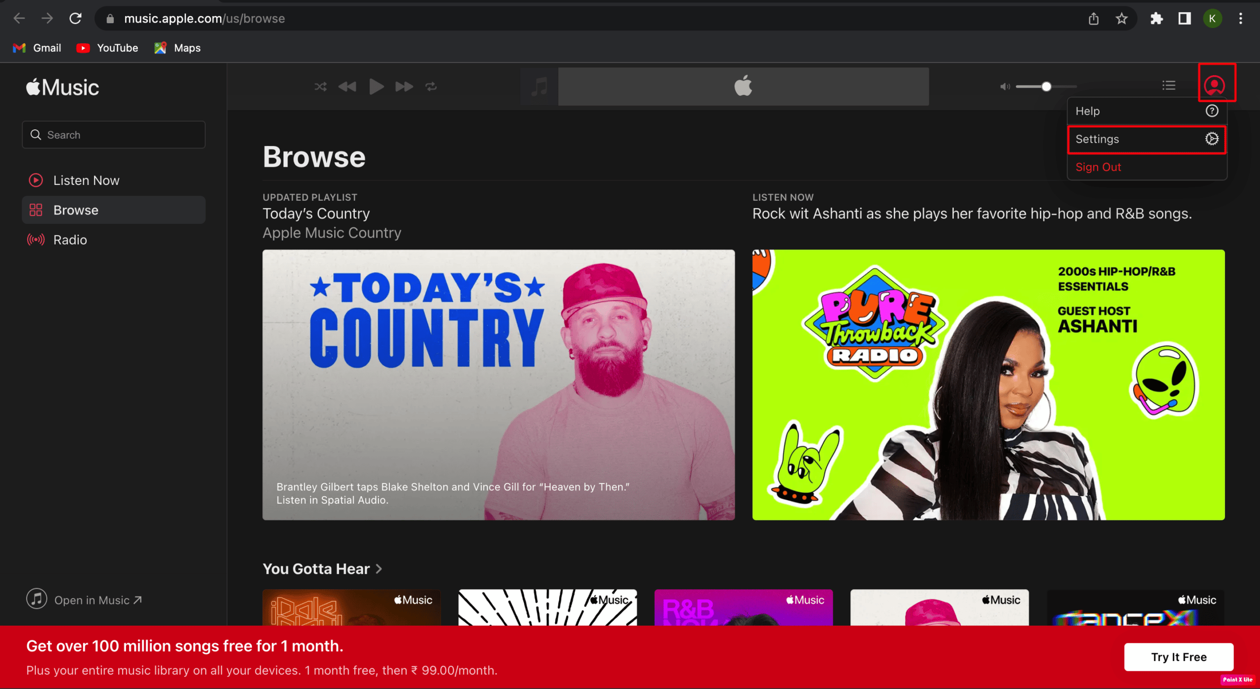 choose settings | How to Cancel iTunes Radio