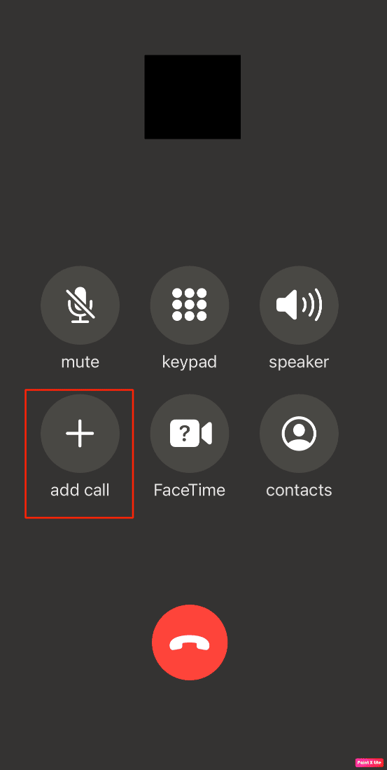 tap on add call