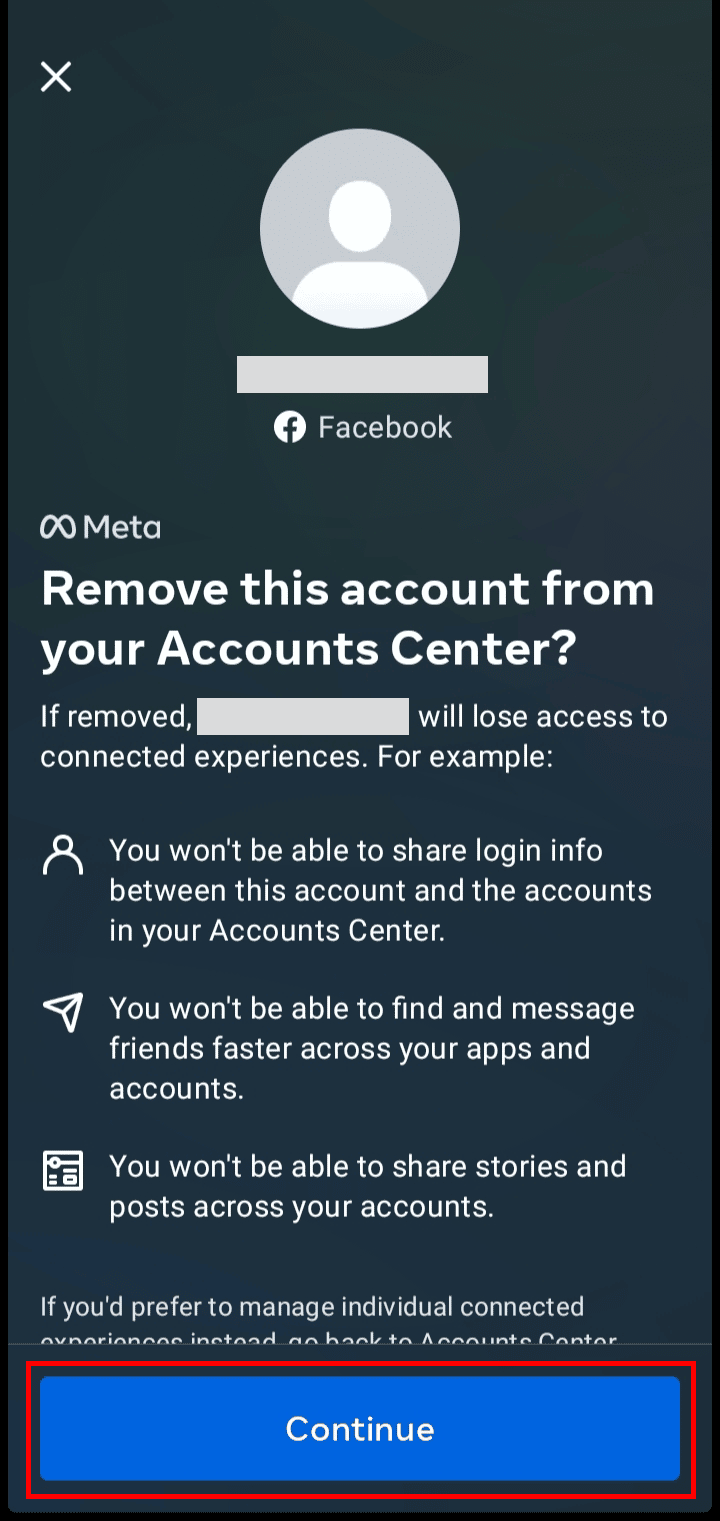 On the next screen tap on the Continue button.