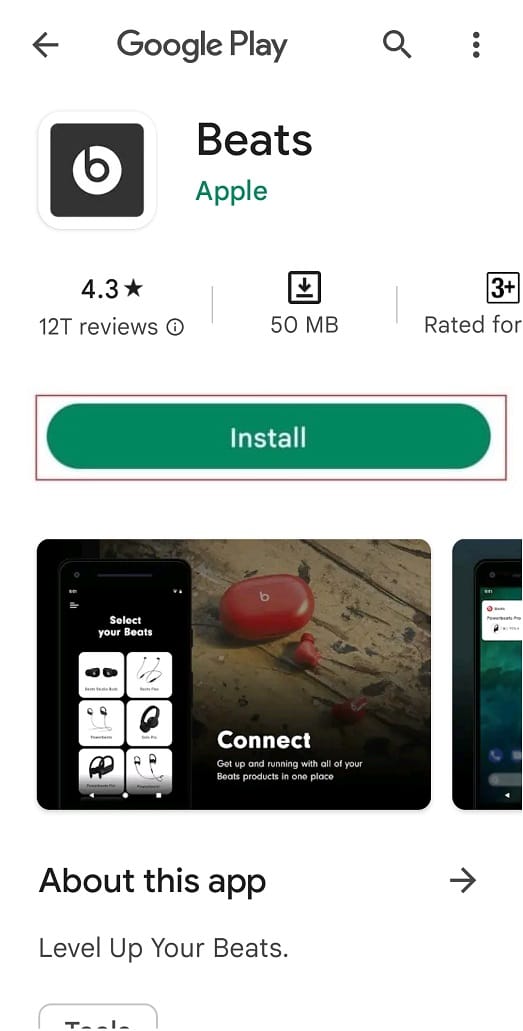 install Power Beats app