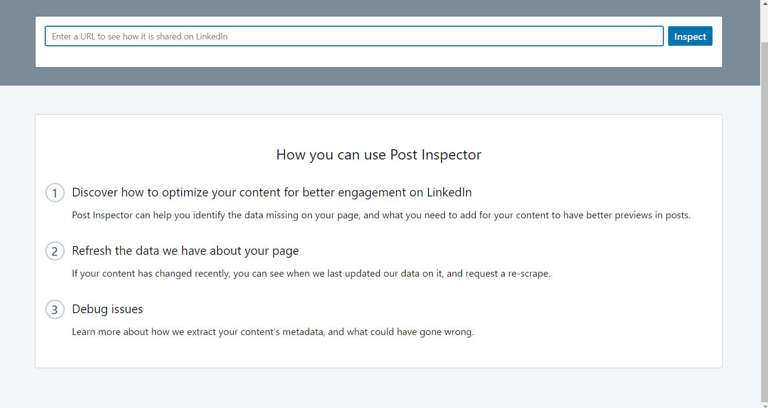  Use Post Inspector 