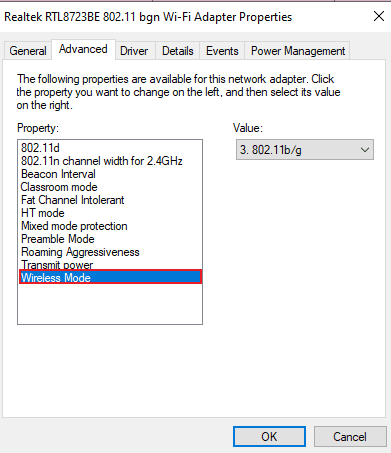 Select Wireless Mode. Fix Computer Stuck on Lets Connect You to a Network