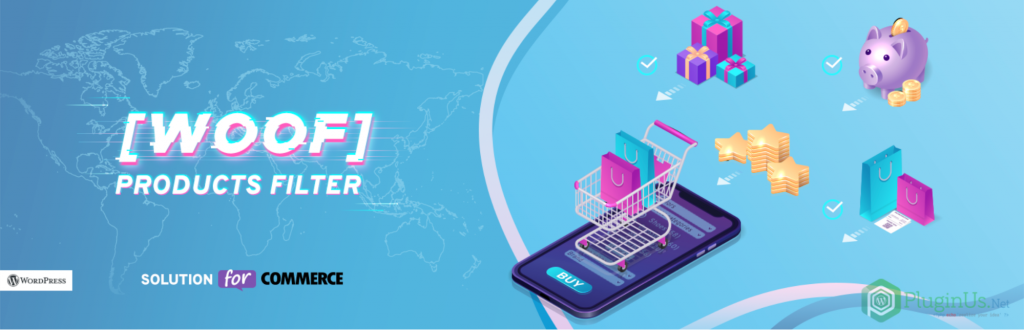 The banner of WOOF Products Filter for the WooCommerce plugin.