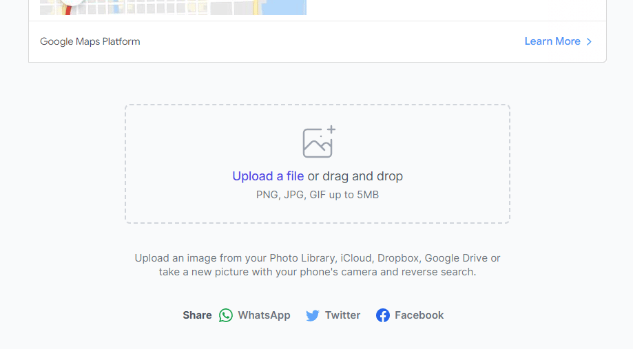 Open Labno’s Reverse Image search website. How to Find Someone on Facebook Using a Picture