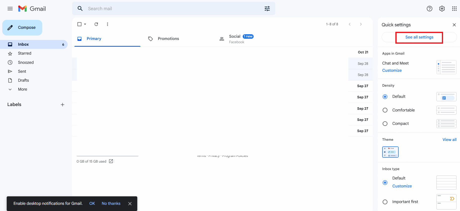 Go to Settings