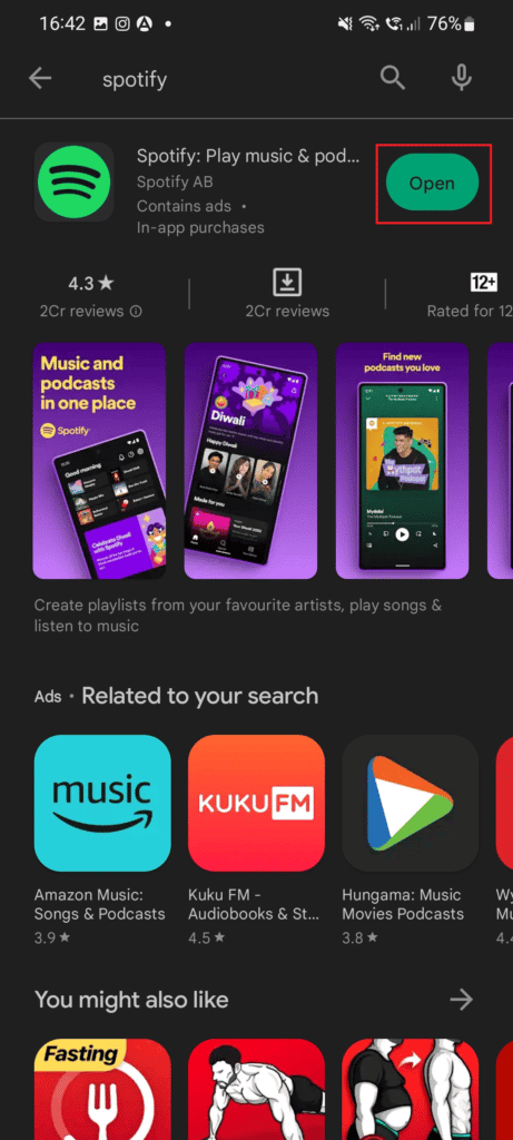 Tap on the Open button. Fix Spotify Canvas Not Showing