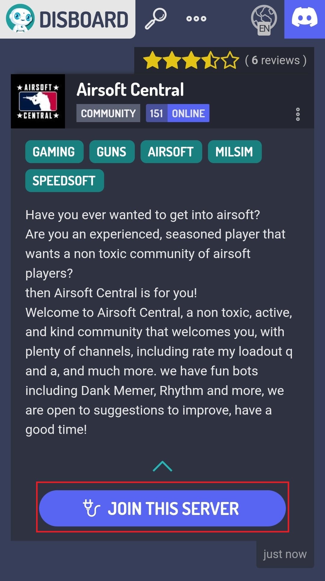 Tap on Join this Server option. How to Join Discord Server Without Link on Mobile