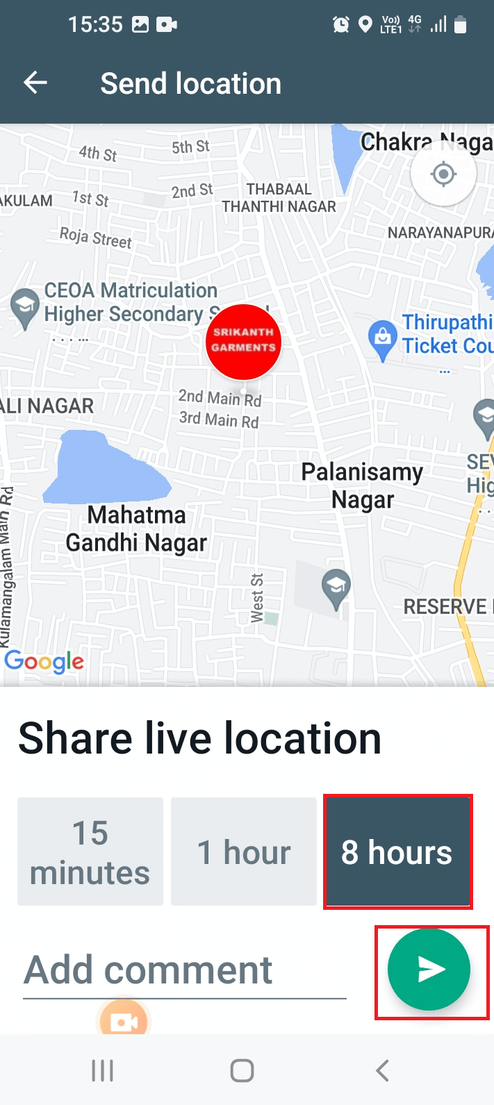 tap on the Send button. How to Track Someone on Google Maps Without Them Knowing