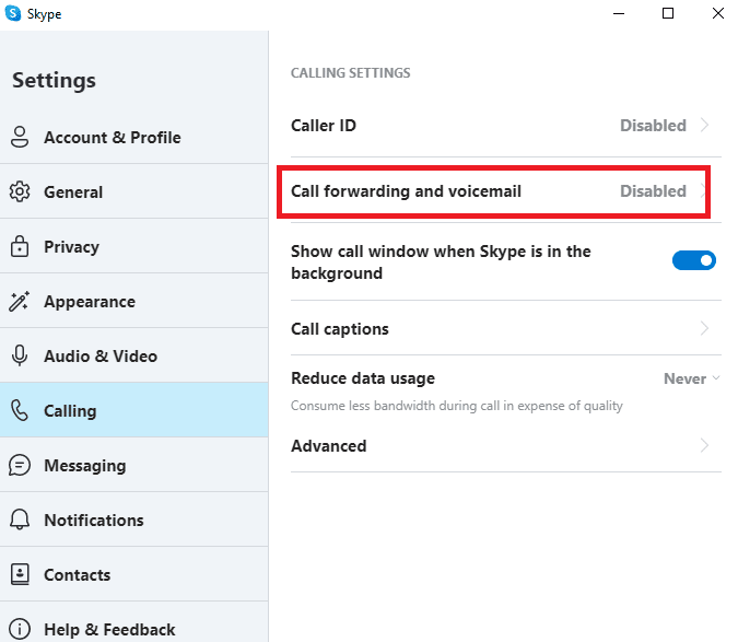 click on Call forwarding and voicemail
