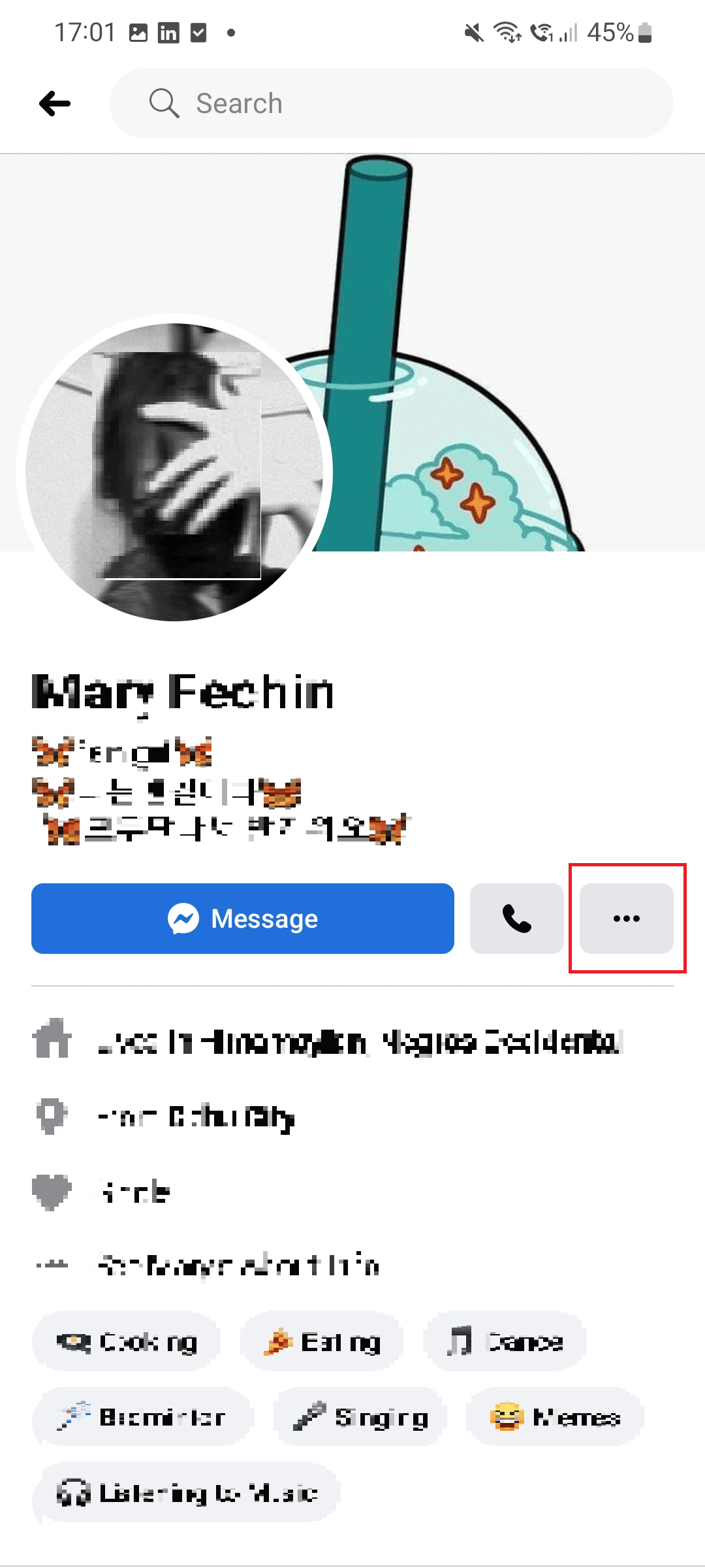 Tap on 3 dots shown.