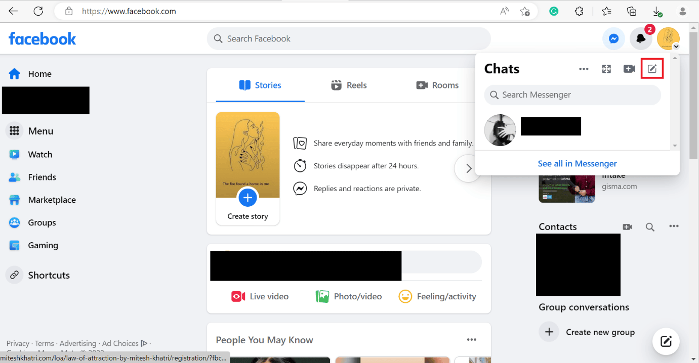 click on the Typing icon shown on the right side. | How to Recommend Friends on Facebook