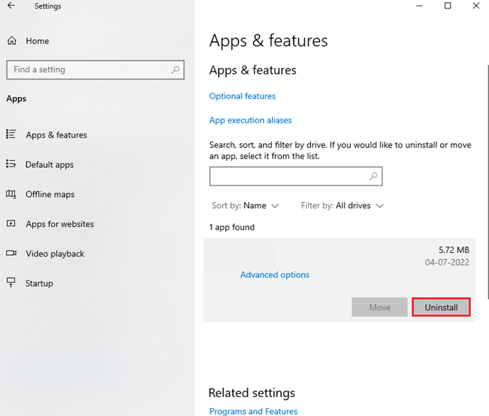 click on Forza Horizon FH5 and select Uninstall option. Fix Forza Horizon 4 FH001 in Windows 10