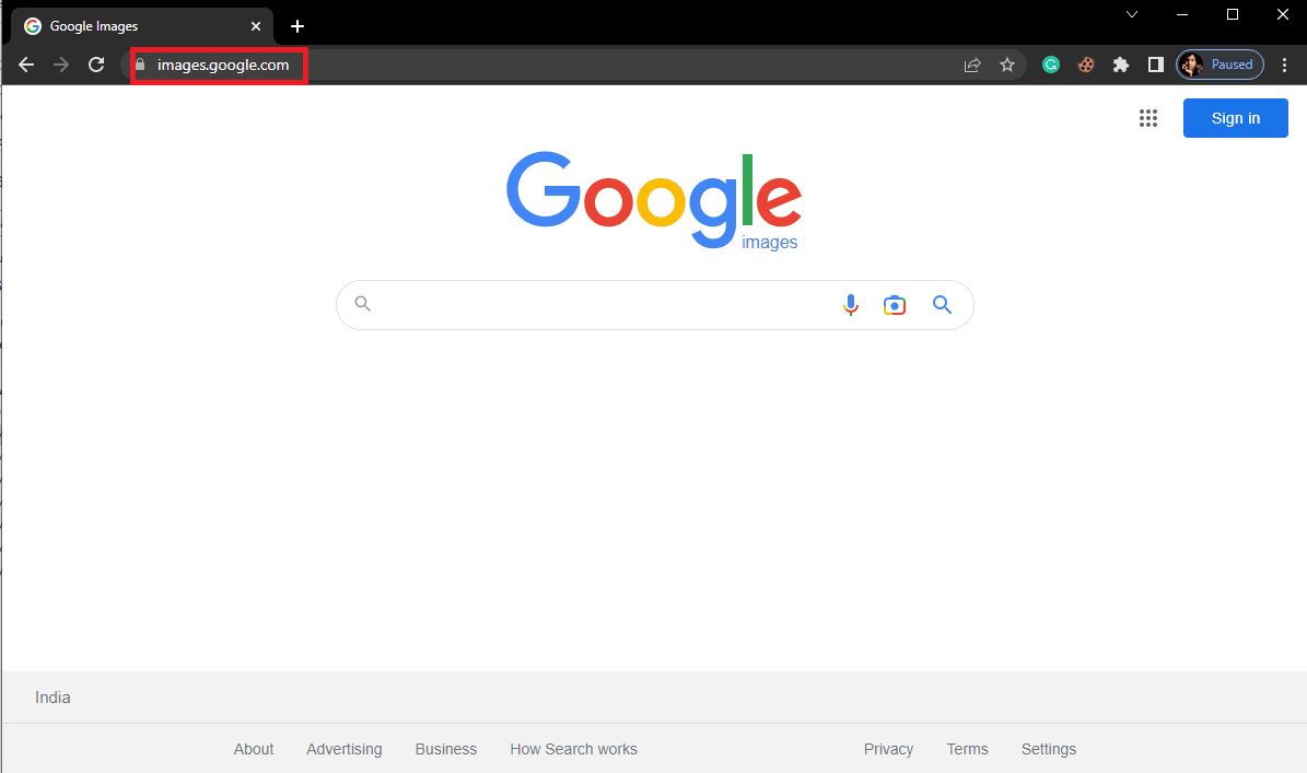 Open your Web Browser and visit Google Images