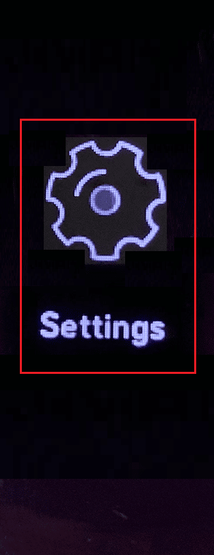 Swipe down and tap on Settings