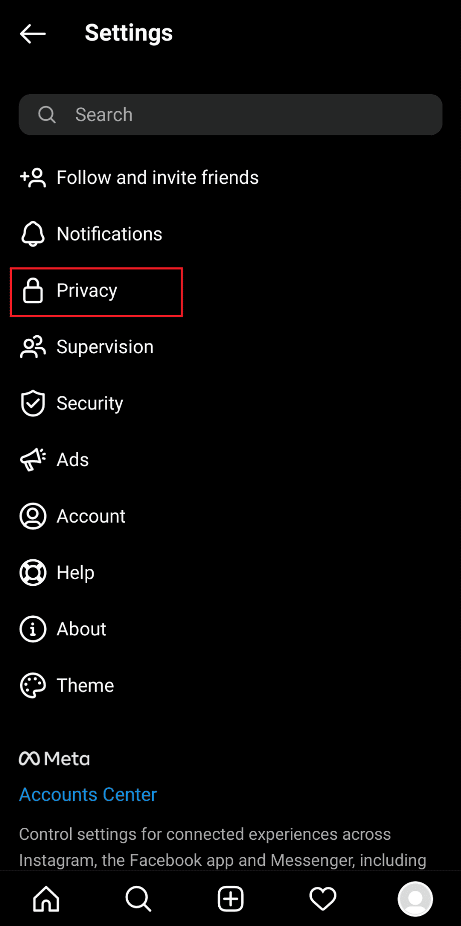 Instagram Privacy page. How to Temporarily Disable my Instagram Account 