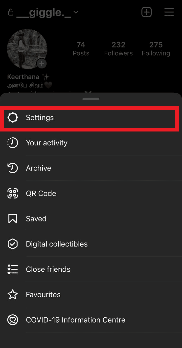 Tap on Settings. How to Temporarily Disable my Instagram Account 
