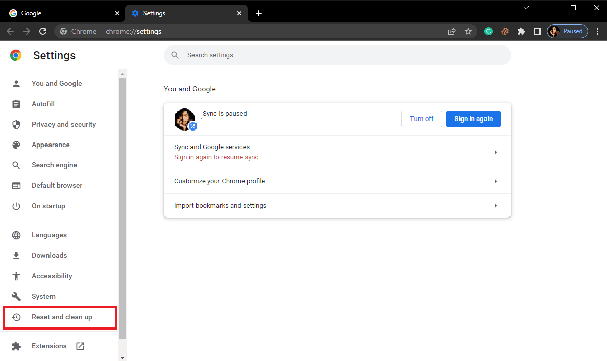 click on the Reset and clean up option. 11 Ways to Fix Error Code 523 on Roblox 