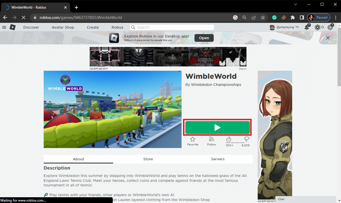 click on the Play button. Fix issue in the origin web server and it has become unreachable