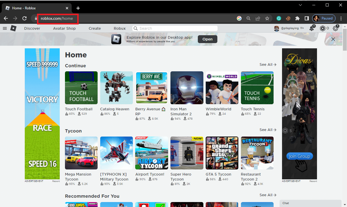 open your Web Browser and visit the official Roblox page and click on any game. 11 Ways to Fix Error Code 523 on Roblox 