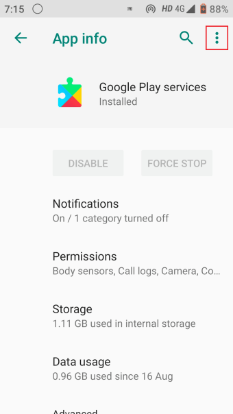 Tap on Three dots icon