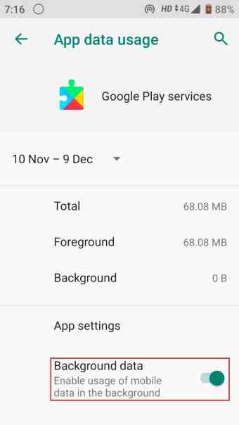toggle off Background Data usage. How to Downgrade Android App Without Uninstall 