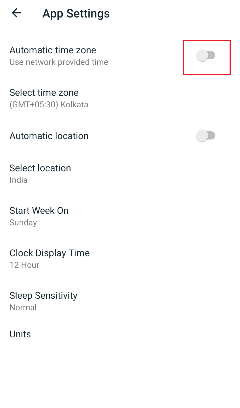 Fitbit Automatic time zone turned off. How to reset time in fitbit inspire 2