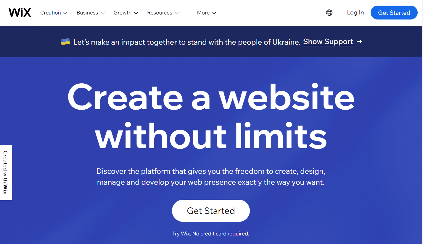 Wix website