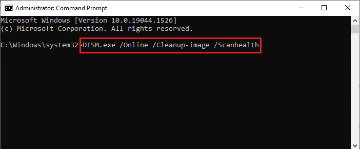 dism scanhealth command. Fix Diskpart Error Level