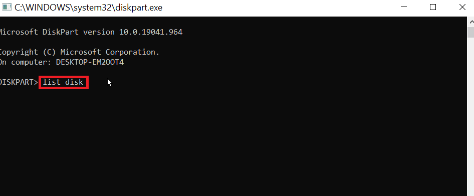 type list disk and hit enter. How to Fix Error in Formatting USB Flash Drive 