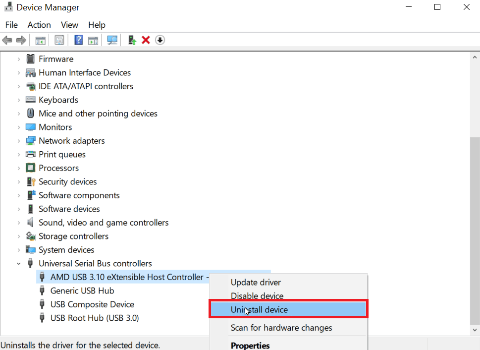 right click the amd usb and click uninstall. Fix Diskpart Error Level