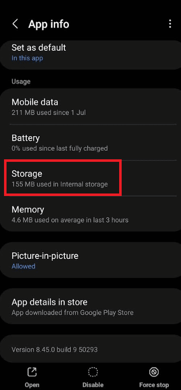 storage