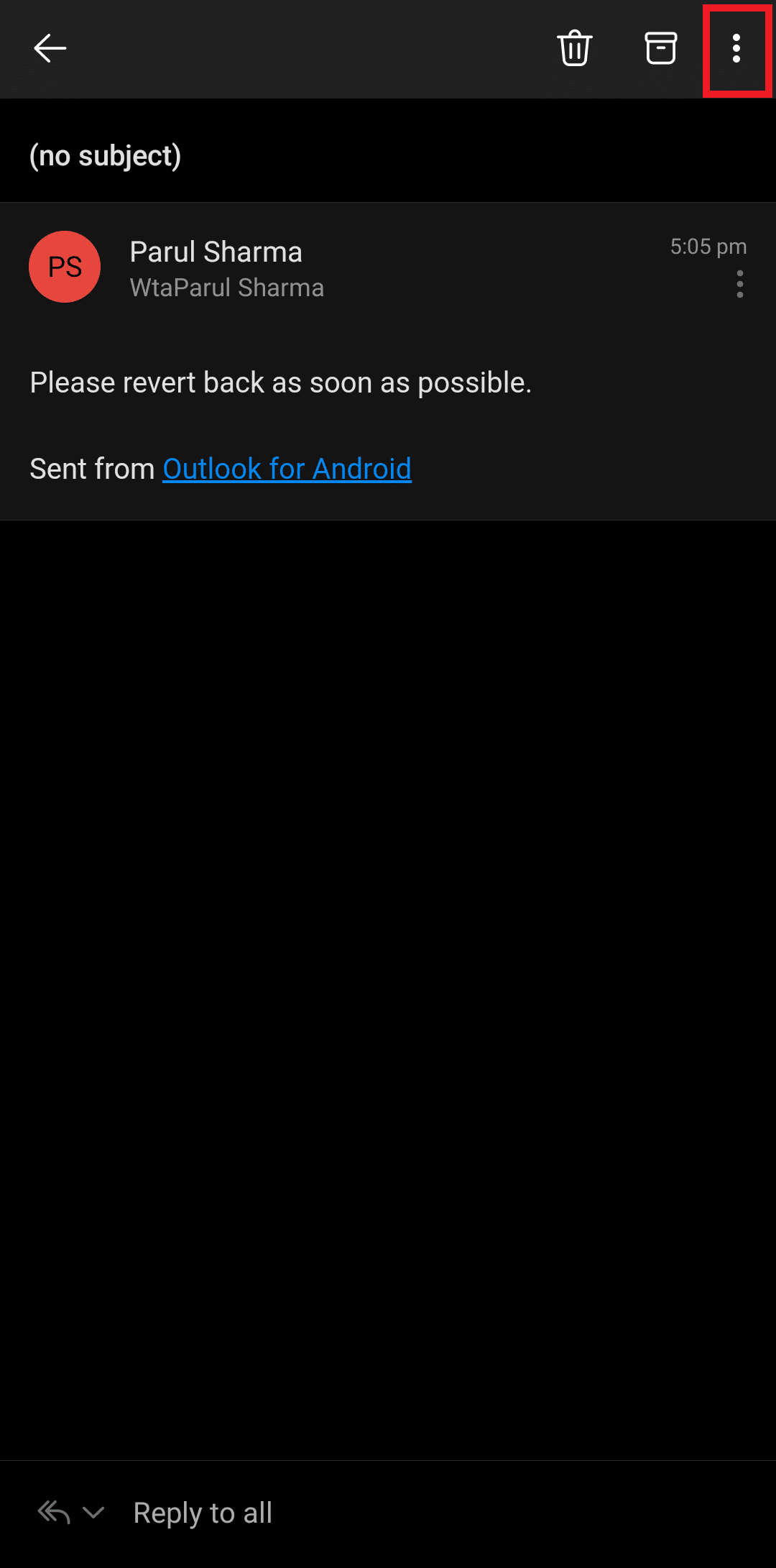 tap on the three horizontal dots 