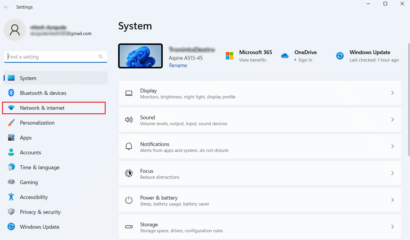 Click on Network & internet from the left pane | How to Find Someone's IP Address by Phone Number