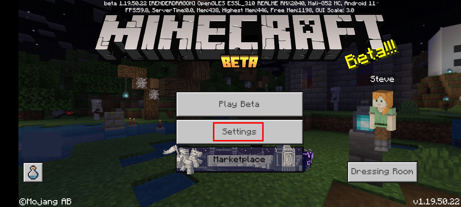 Tap on Settings.