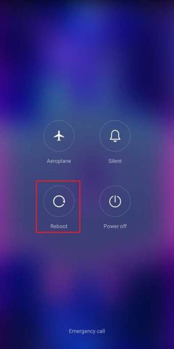 reboot android device