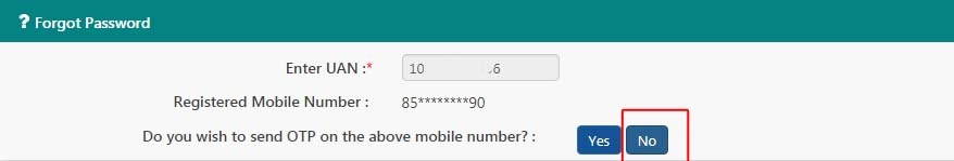 How to Change UAN Password Without Registered Mobile Number