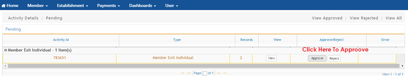Individual Employee Exit Unified EPF Portal