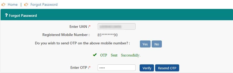How to Resolve Error! UAN Password not Available