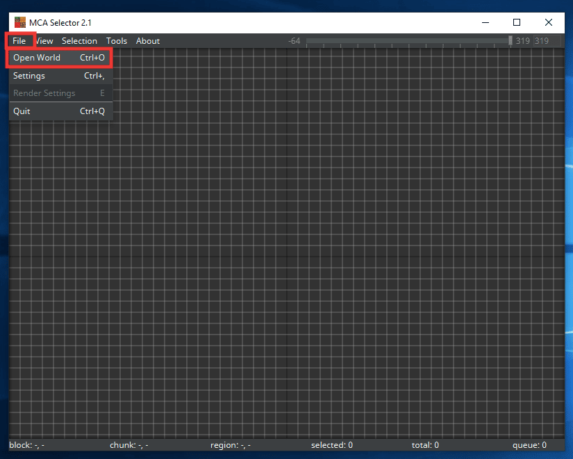 Launch the MCA Selector app and click on File and click on Open World. How Do You Fix Chunk Errors in Minecraft