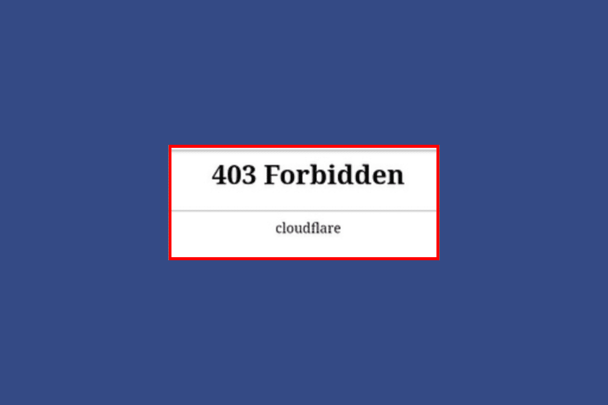 Fix Cloudflare 403 Forbidden Error