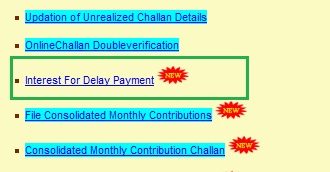 How to pay interest on late payment of ESIC online