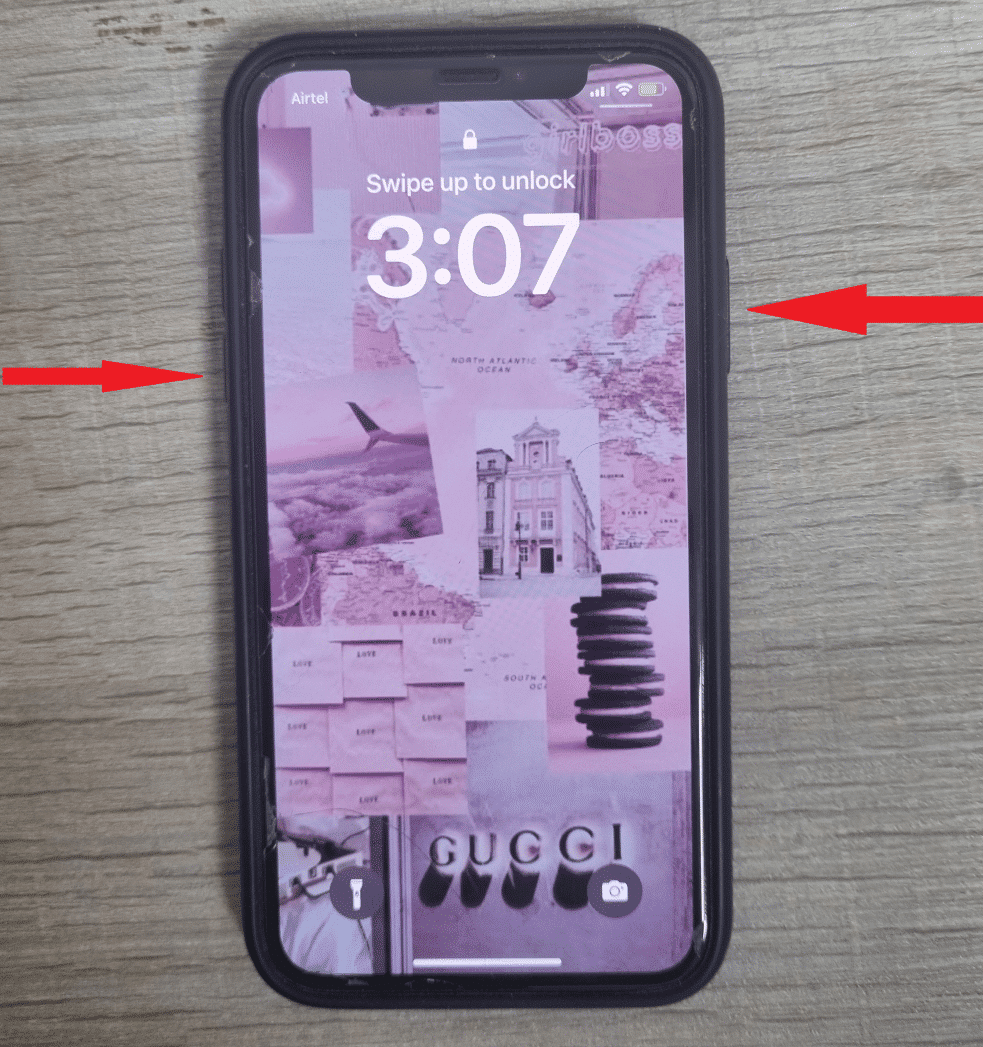 Power + Volume down buttons