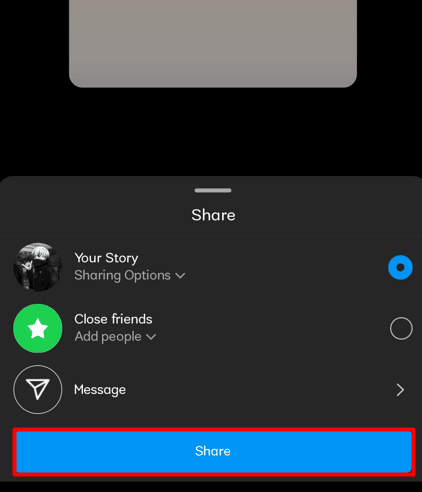 Tap on Share 