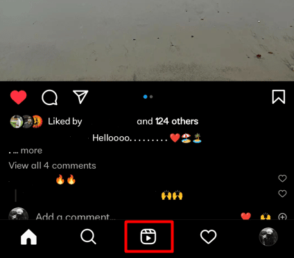 tap on the Reel icon from the menu bar