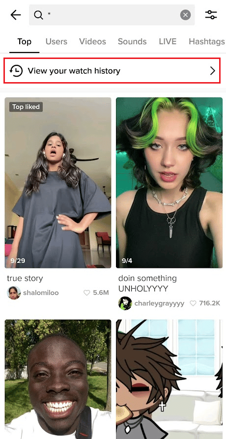 tap on View your watch history | How Can You Recover Deleted TikTok Videos