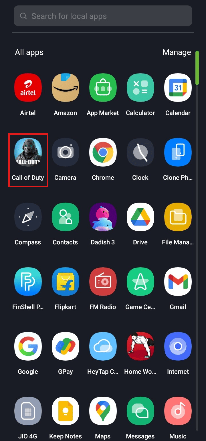 Launch the Call of Duty game on your new device.