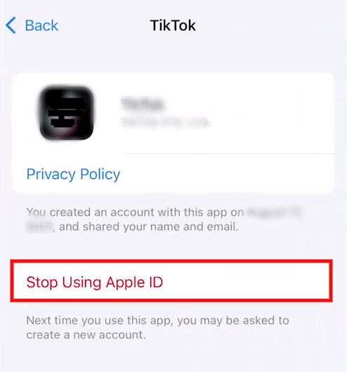 Tap on Stop Using Apple ID to unlink Call of Duty Mobile from your Apple device | How Do You Unlink a Call of Duty Account